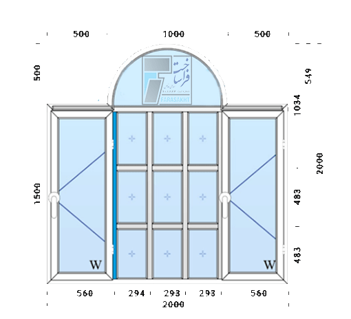 در-و-پنجره-دوجدارهupvc-شیشه-ساده-