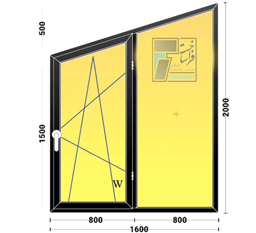 پنجره-دوجداره-upvc-پروفیل-آک-وین-شیشه-رفلکس-طلایی-نوع-یراق-دو-حالت-